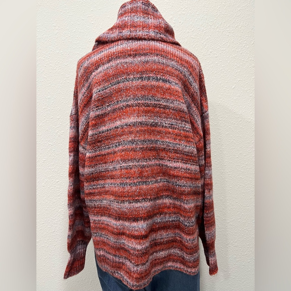 BELLE BOHO by Kim Gravel Rainbow Yarn Turtleneck Sweater EUC - Picture 4 of 10